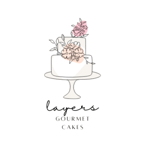 layers gourmet cakes logo