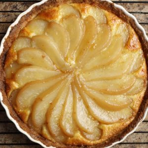 Ginger Almond and Pear Tart