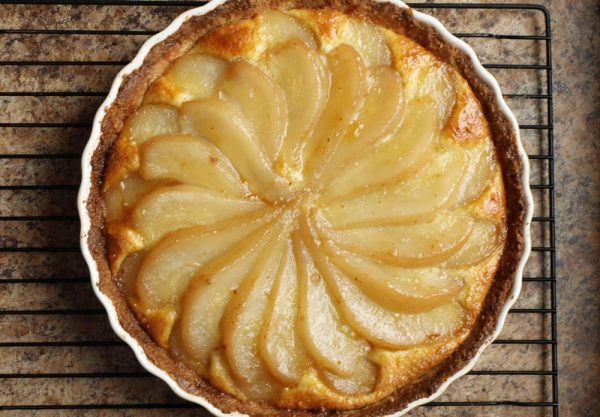 Ginger Almond and Pear Tart